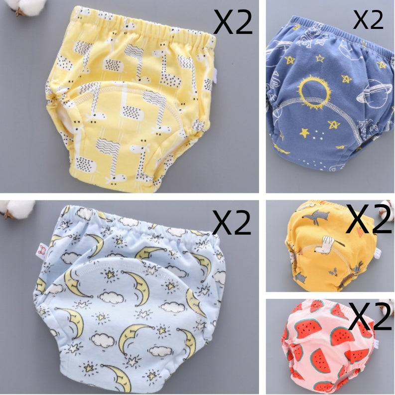 Baby Training Pants 6-Layer Washable Diaper Cover
