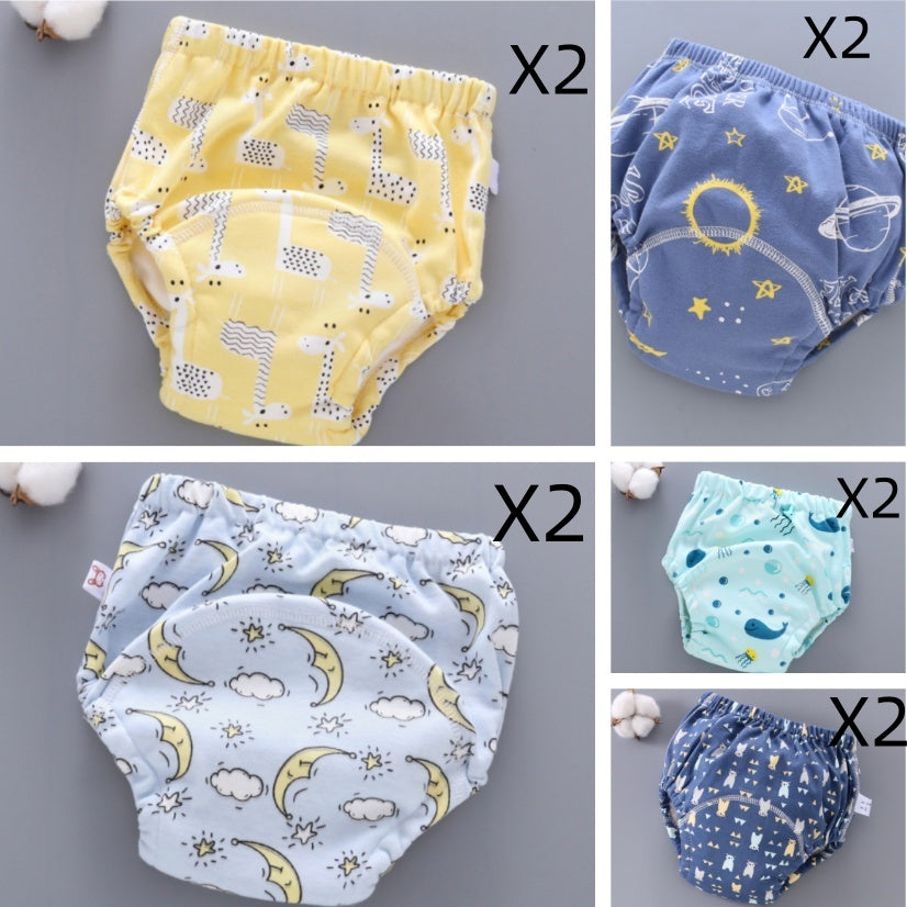 Baby Training Pants 6-Layer Washable Diaper Cover