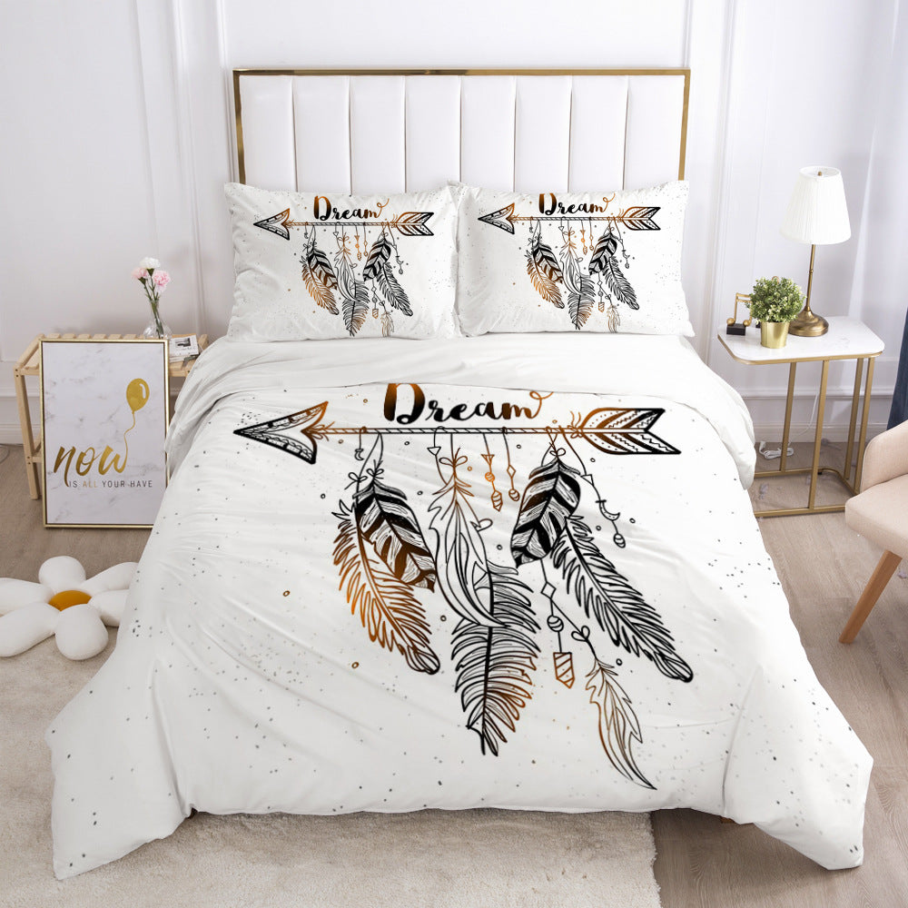 3D Digital Print Bedding Set — Bold Geometric Duvet Cover