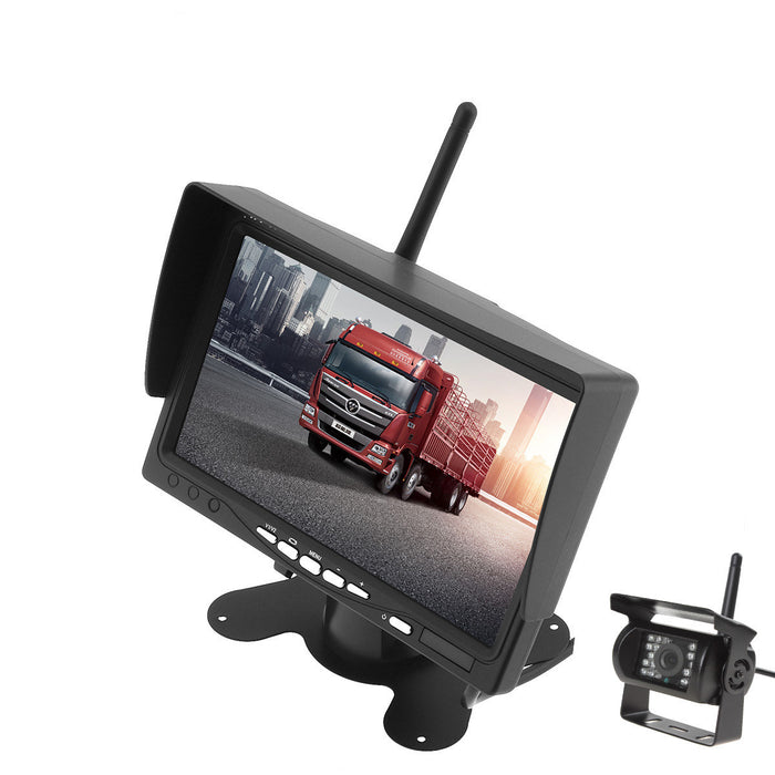 7-Inch Wireless Reversing Camera Display — Compatible with Forklift, Truck & Car