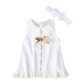 Baby Girls Sleeveless Bow Skirt