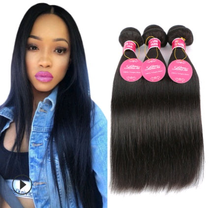 Real Human Hair Straight Natural Colour Extension