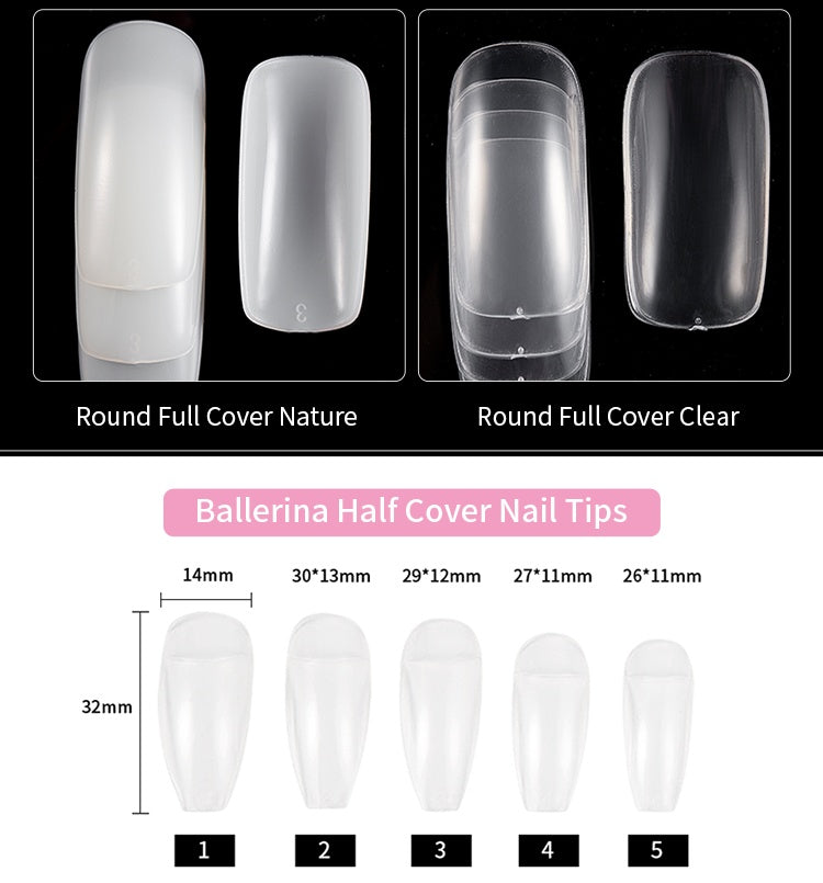 500 French Nails Full Cover Tips