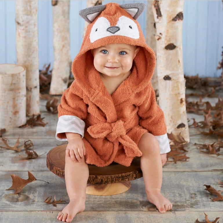 Children's Hooded Animal Bathrobe Absorbent