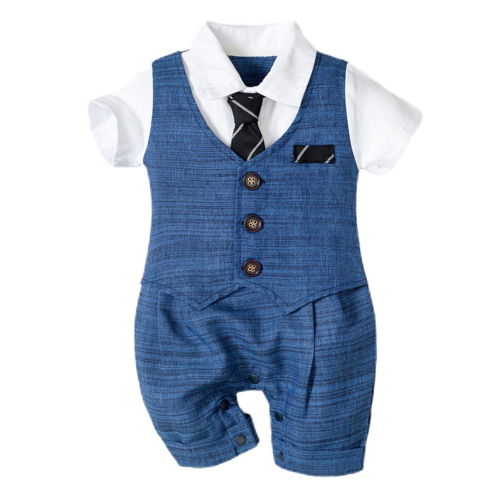 Baby Boy Gentleman Jumpsuit Outfit