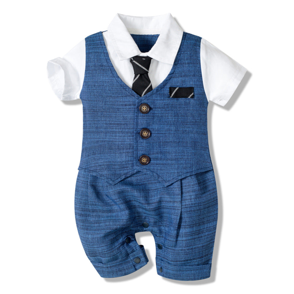 Baby Boy Gentleman Jumpsuit Outfit