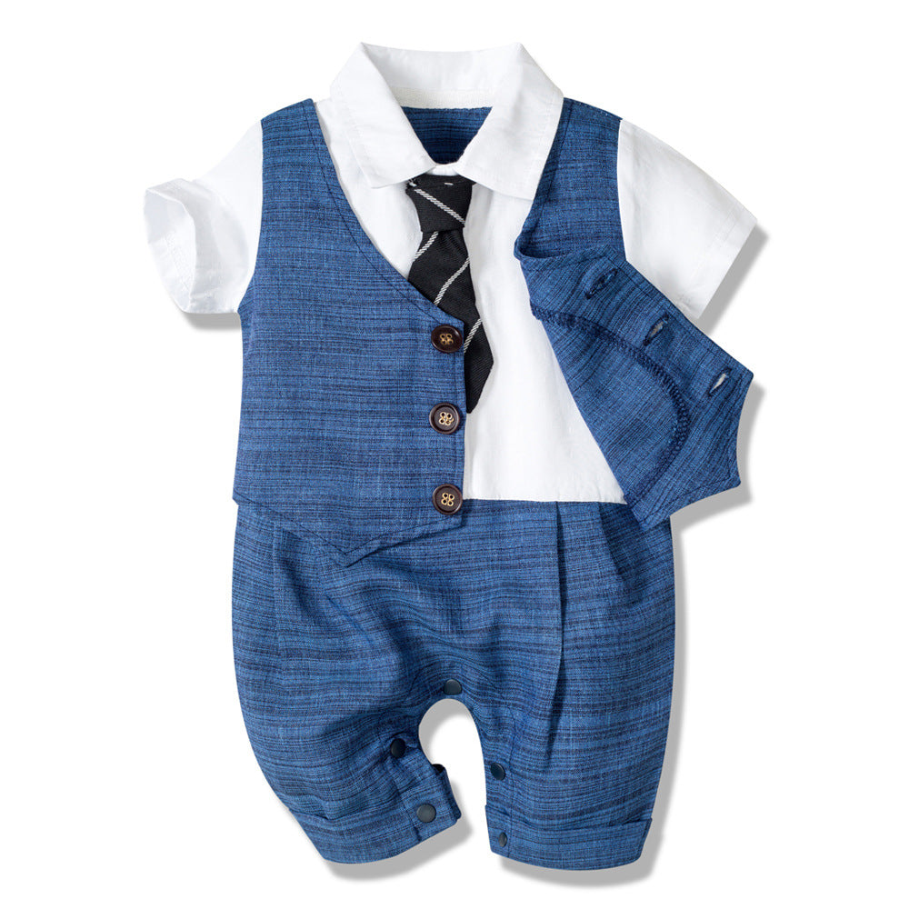 Baby Boy Gentleman Jumpsuit Outfit