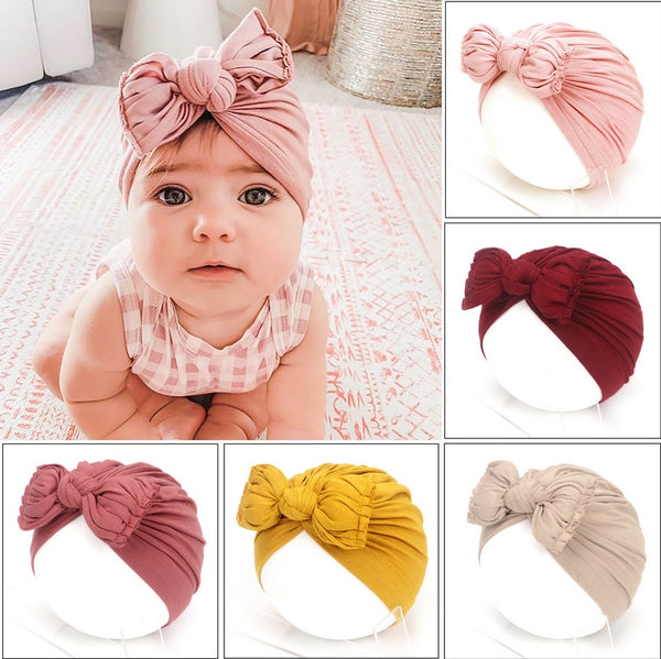 Cute Baby Girl Hat Turban Infant Headwrap