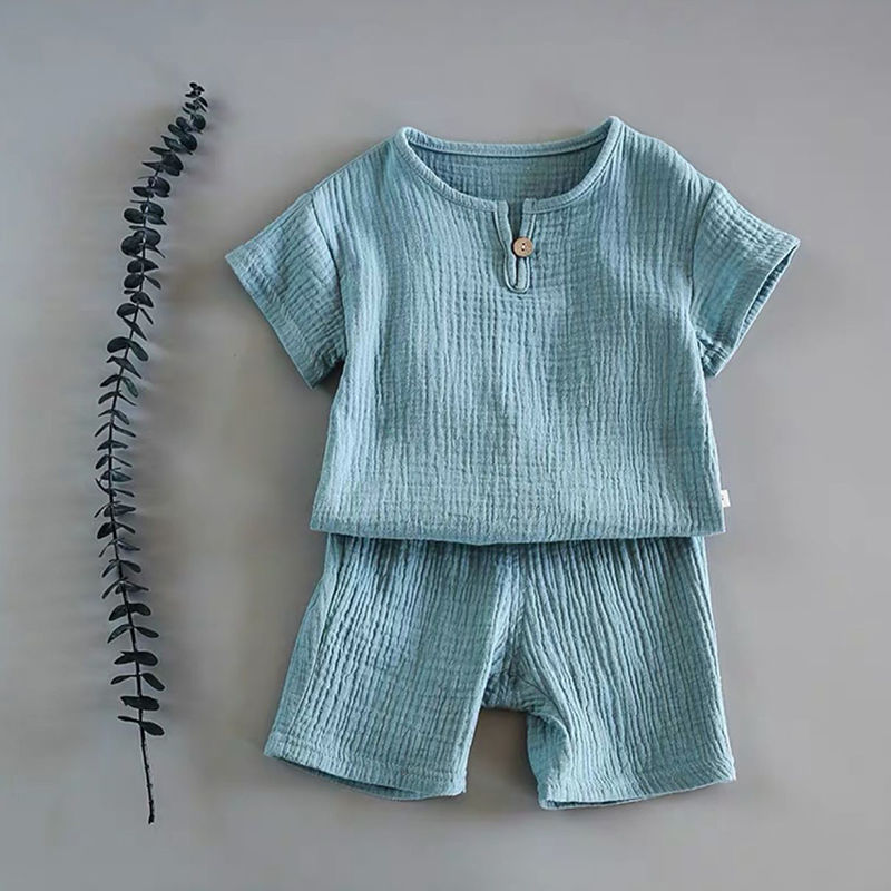 Baby Boy and Girl Short-Sleeve Summer Suit