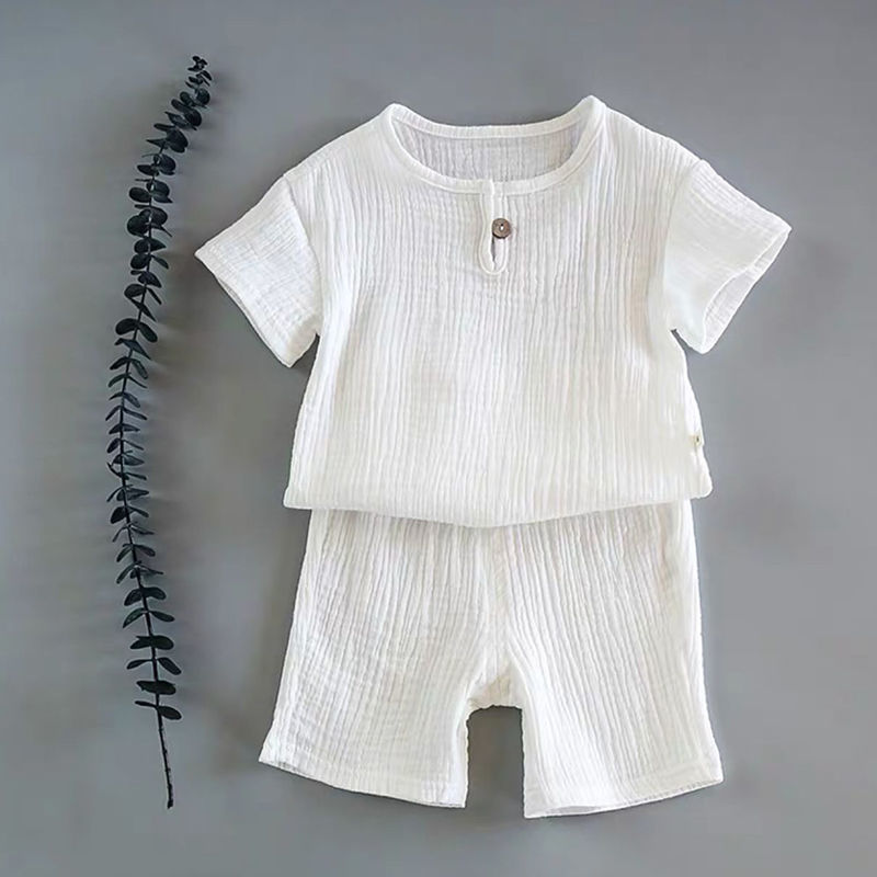 Baby Boy and Girl Short-Sleeve Summer Suit