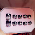 False Toenails — Finished Manicure Foot Patch Press-On Nails