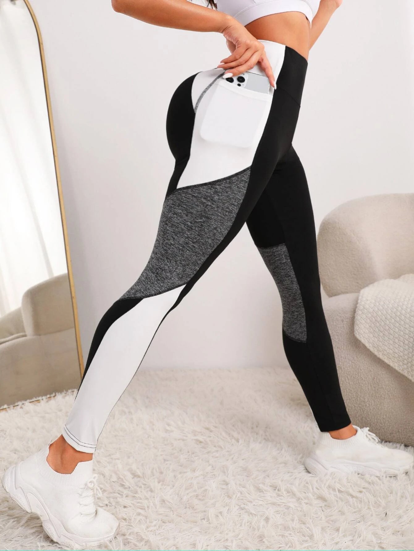 Color-Block Yoga Pants