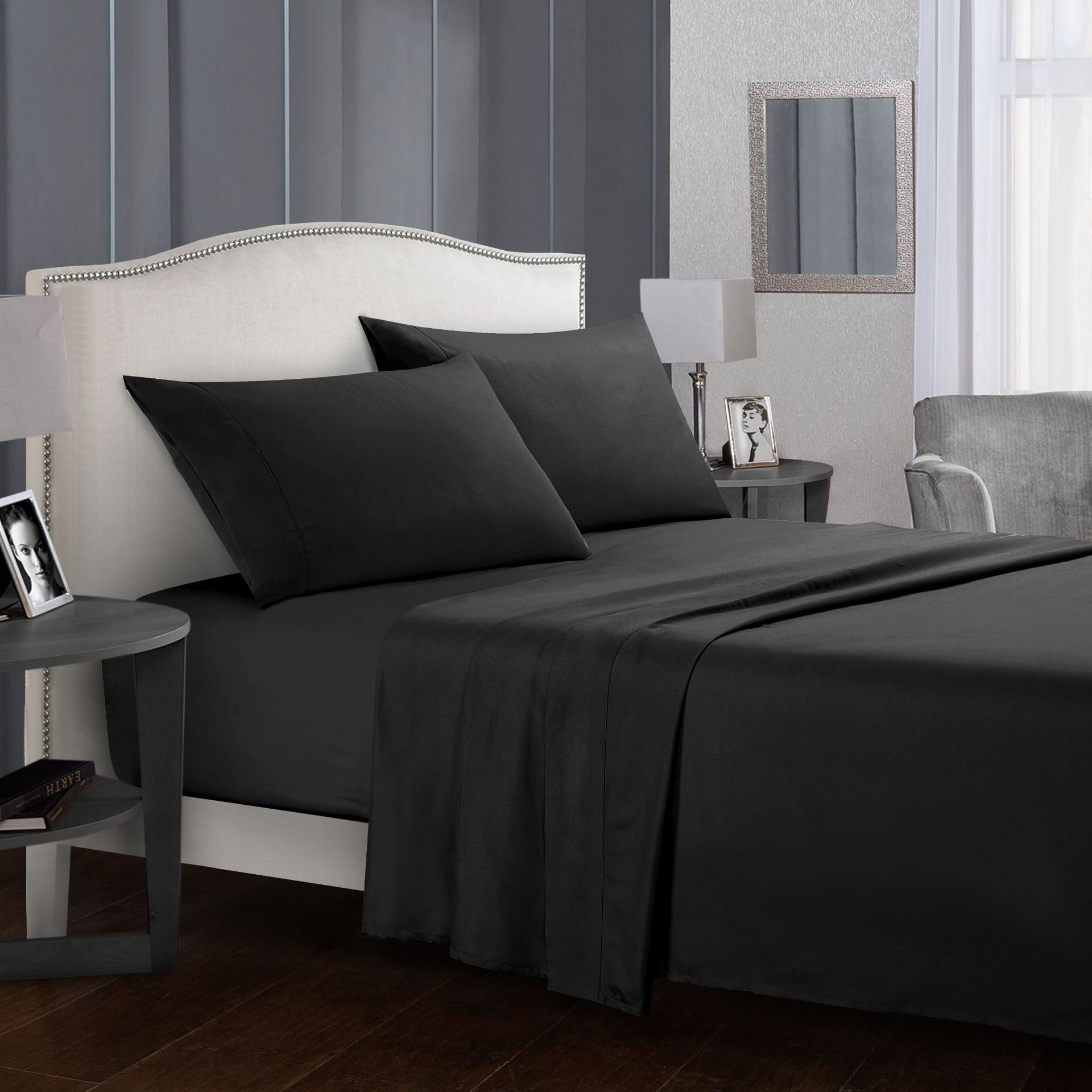 Four-Piece Bed Sheet Set — Soft Cotton Sheets for Every Bed Size