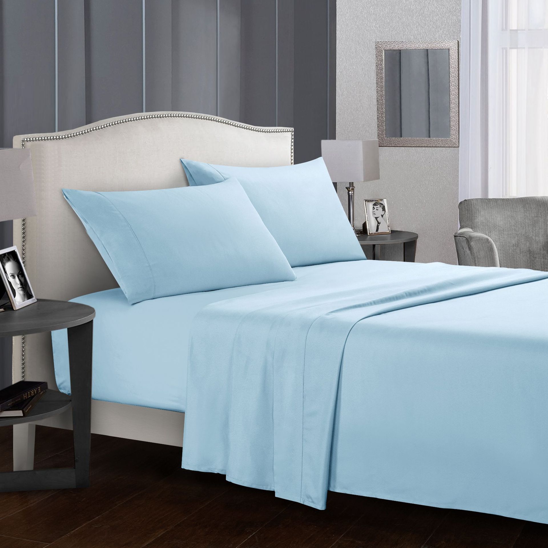 Four-Piece Bed Sheet Set — Soft Cotton Sheets for Every Bed Size