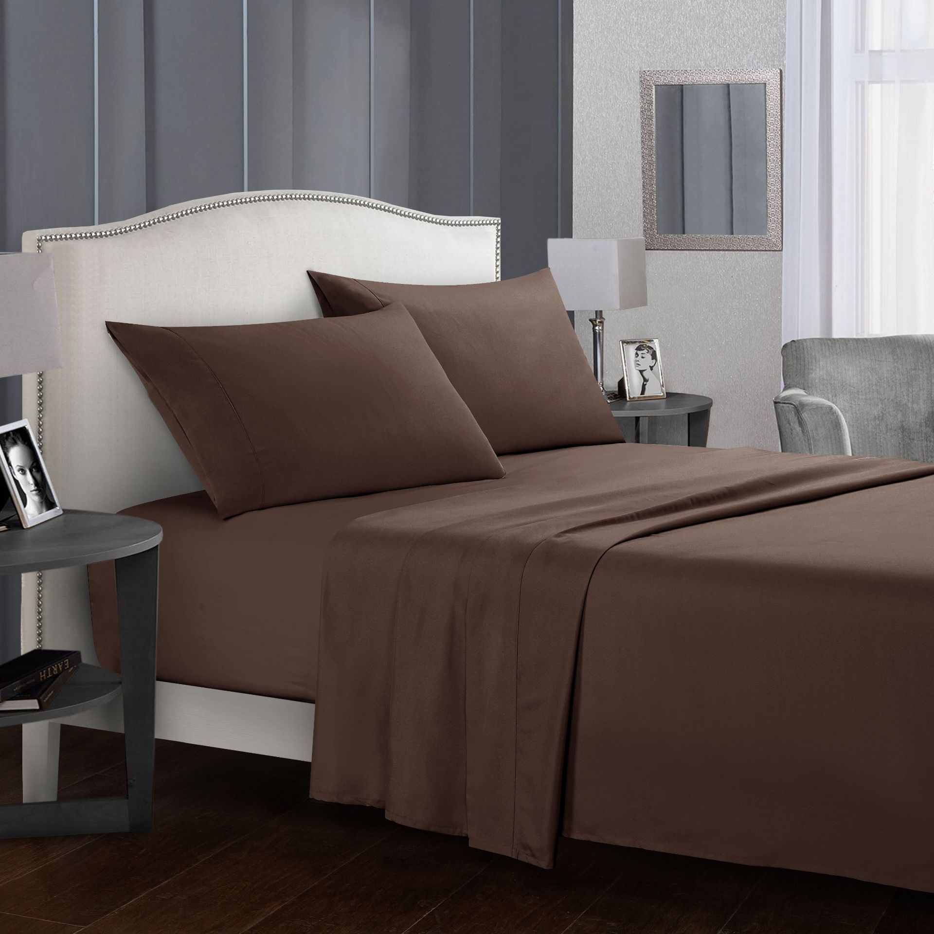 Four-Piece Bed Sheet Set — Soft Cotton Sheets for Every Bed Size