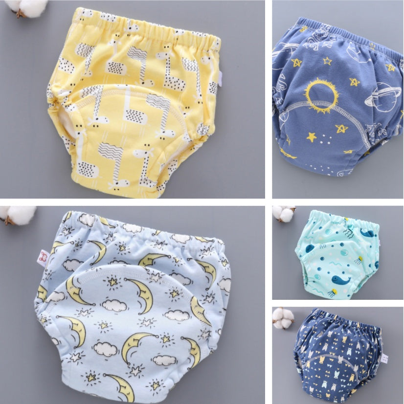 Baby Training Pants 6-Layer Washable Diaper Cover