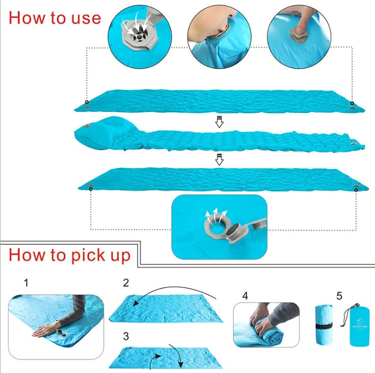 Camping Inflatable Honeycomb Mattress Tent Mat