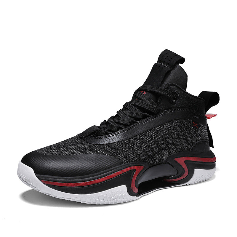 Men's High-Top Shock-Absorbing Athletic Sneakers