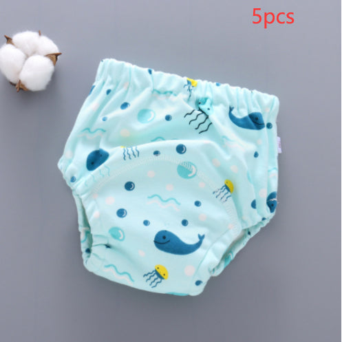 Baby Training Pants 6-Layer Washable Diaper Cover