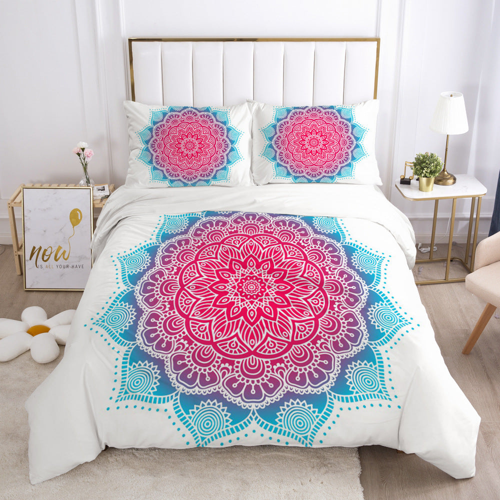 3D Digital Print Bedding Set — Bold Geometric Duvet Cover