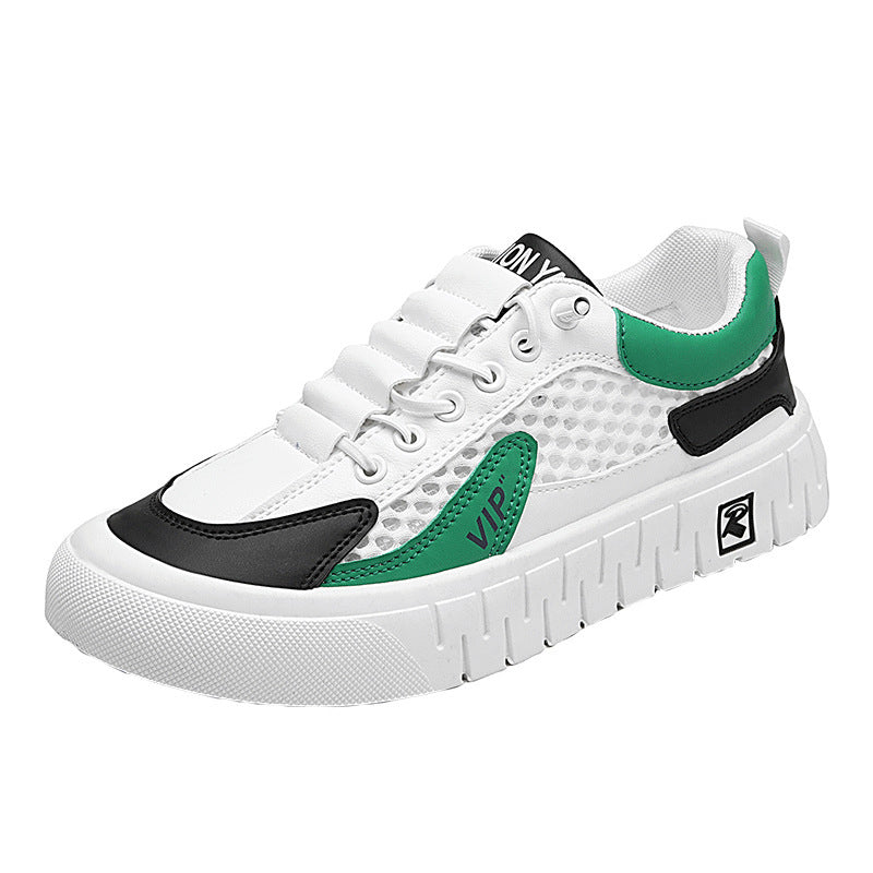 Men's Mesh-Panel Sneakers — Breathable Everyday Athletic Shoes