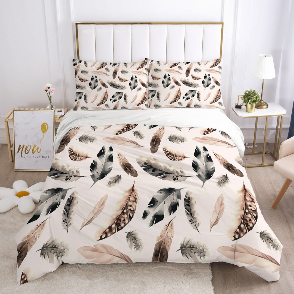 3D Digital Print Bedding Set — Bold Geometric Duvet Cover