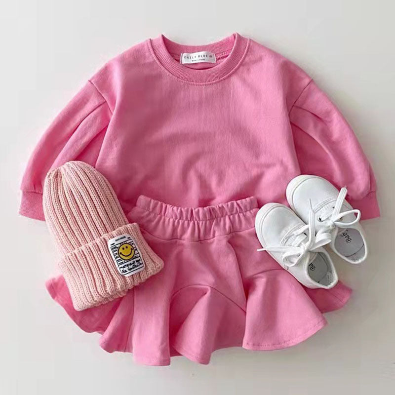 Baby Leisure Candy Color Clothing Suit