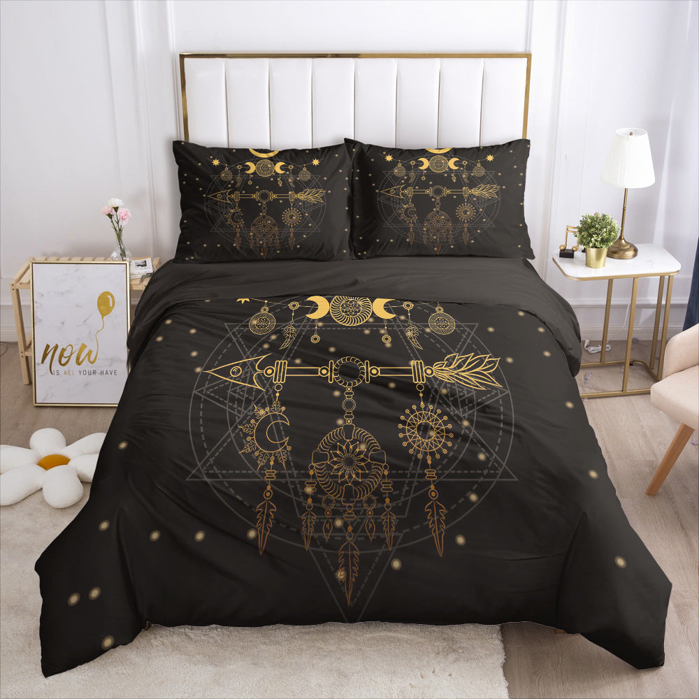 3D Digital Print Bedding Set — Bold Geometric Duvet Cover