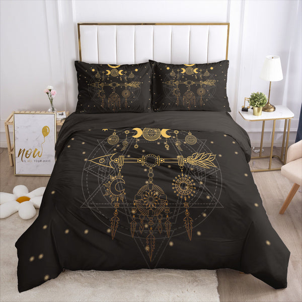 3D Digital Print Bedding Set — Bold Geometric Duvet Cover