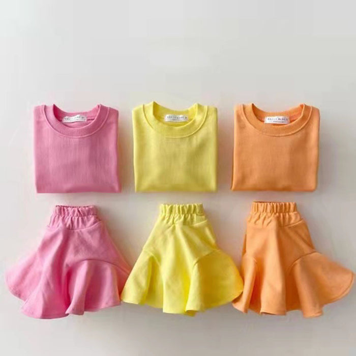 Baby Leisure Candy Color Clothing Suit
