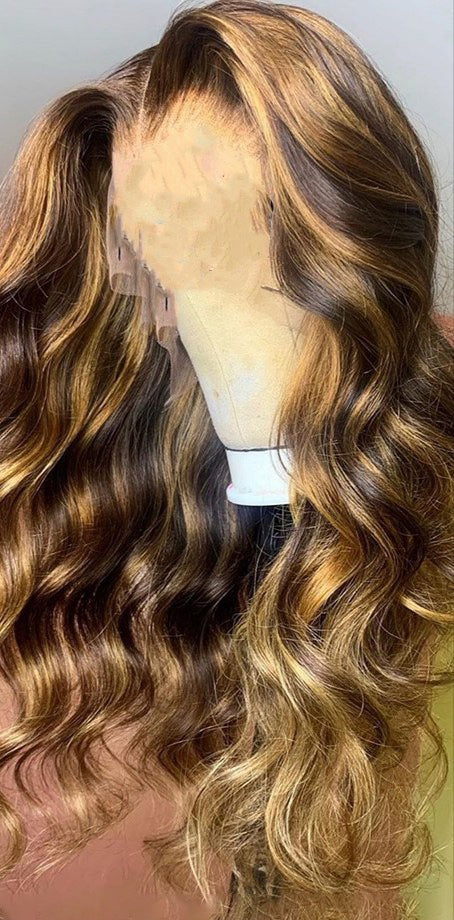 Women's Long Curly Fashion Wig Rose Net Cap