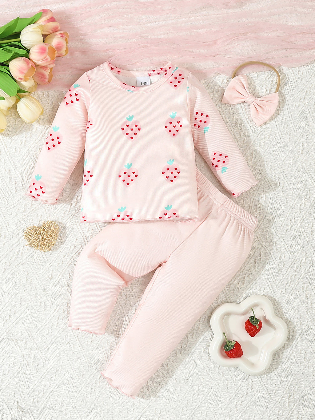 Infant 3-Piece Printing Suit Baby Set