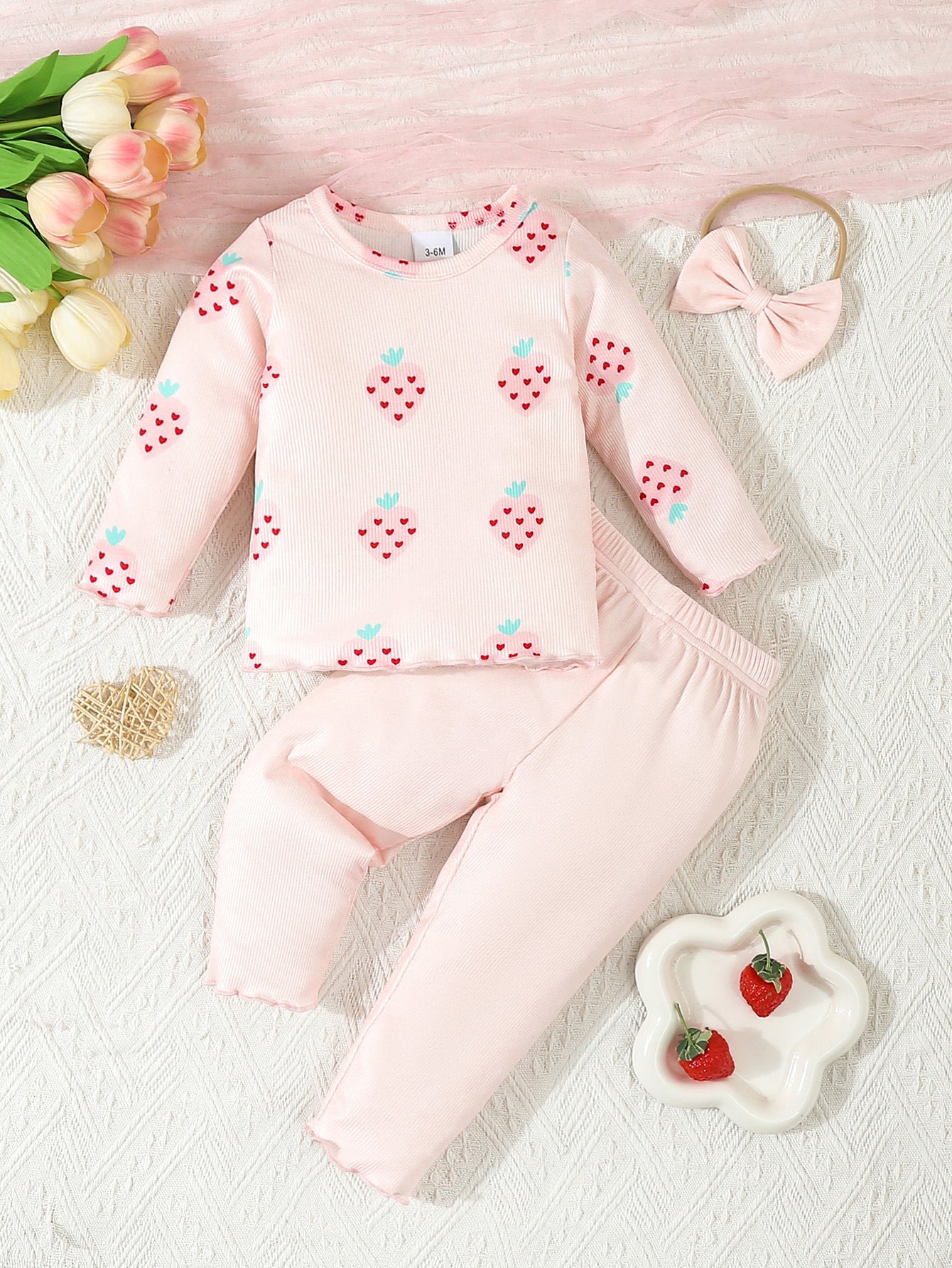 Infant 3-Piece Printing Suit Baby Set