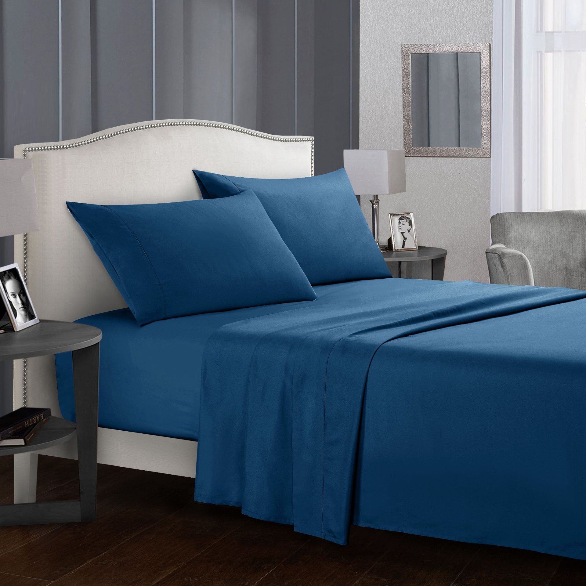 Four-Piece Bed Sheet Set — Soft Cotton Sheets for Every Bed Size