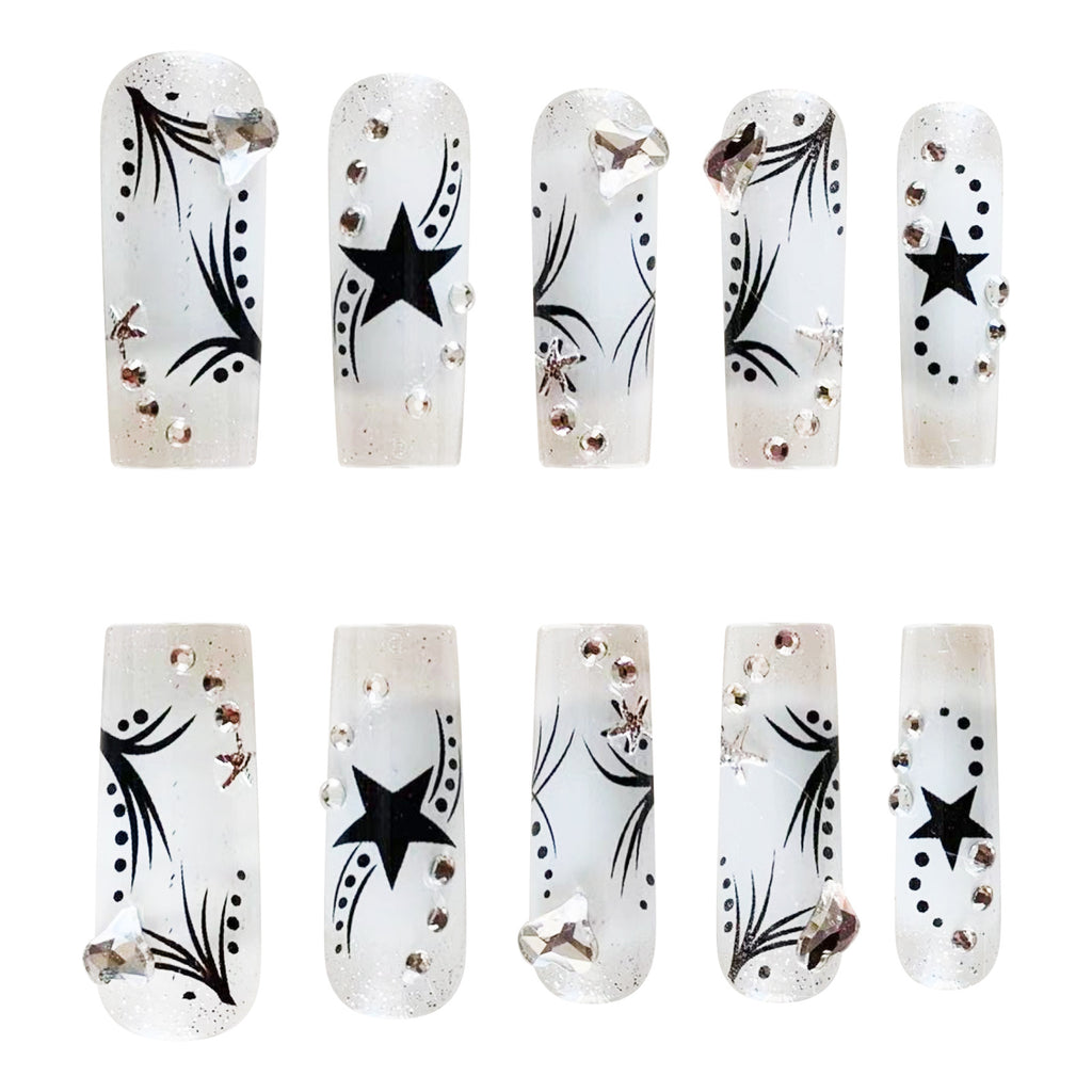 Women's Rhinestone Patch Press-On Nails — Luxury Nail Art