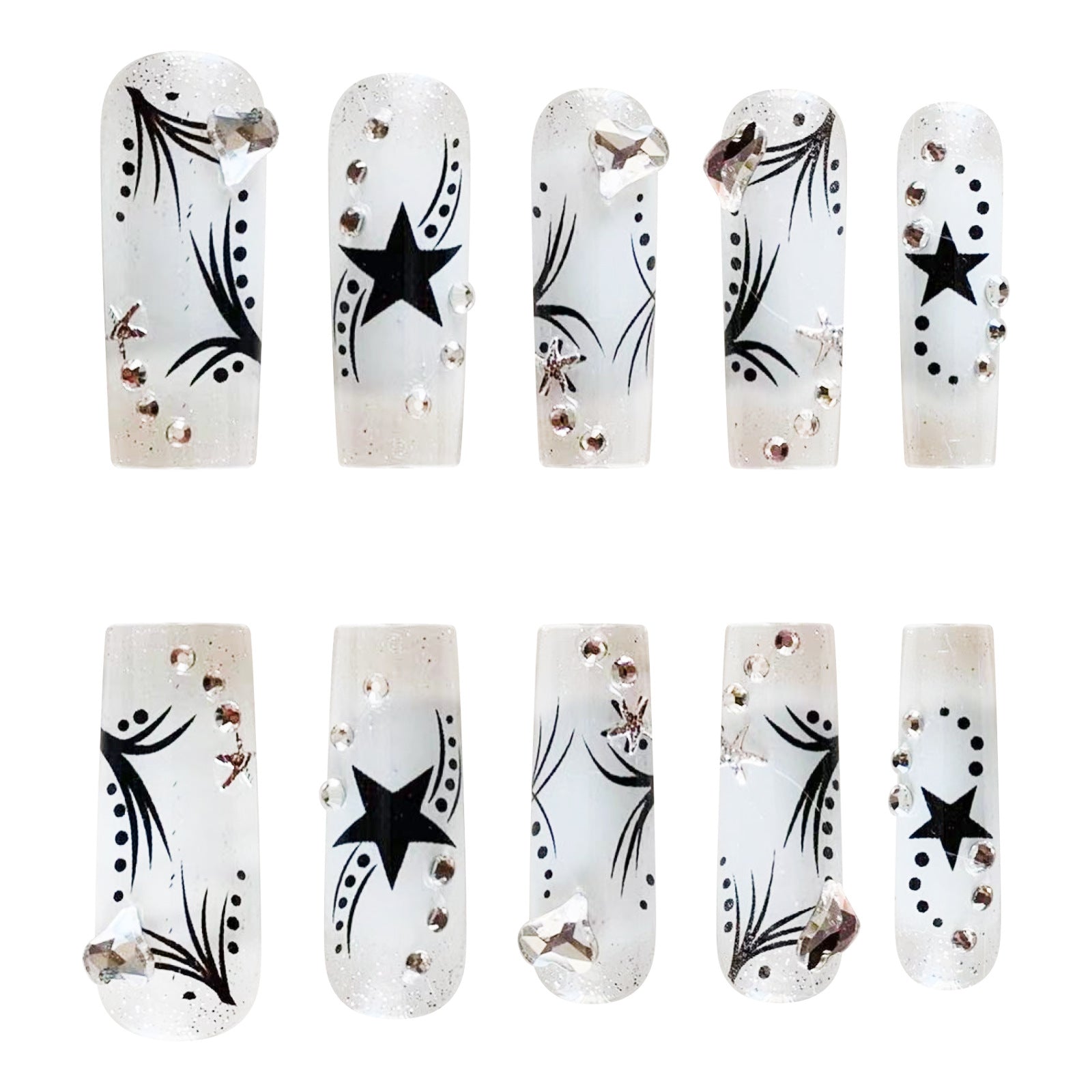 Women's Rhinestone Patch Press-On Nails — Luxury Nail Art