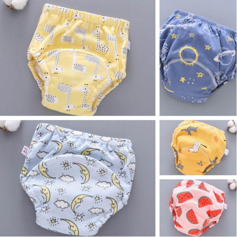 Baby Training Pants 6-Layer Washable Diaper Cover