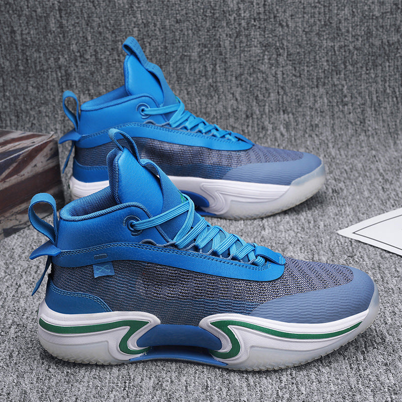 Men's High-Top Shock-Absorbing Athletic Sneakers