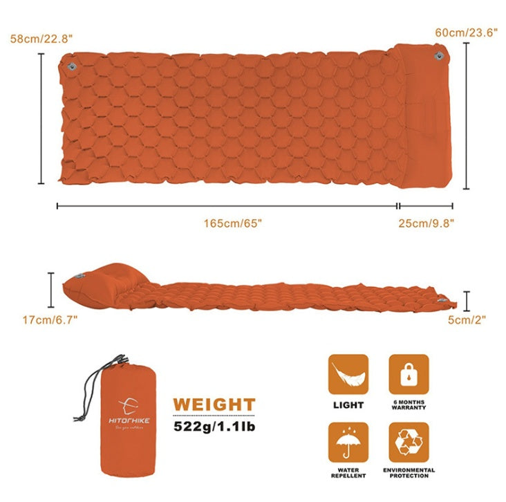 Camping Inflatable Honeycomb Mattress Tent Mat