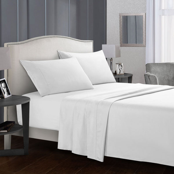Four-Piece Bed Sheet Set — Soft Cotton Sheets for Every Bed Size
