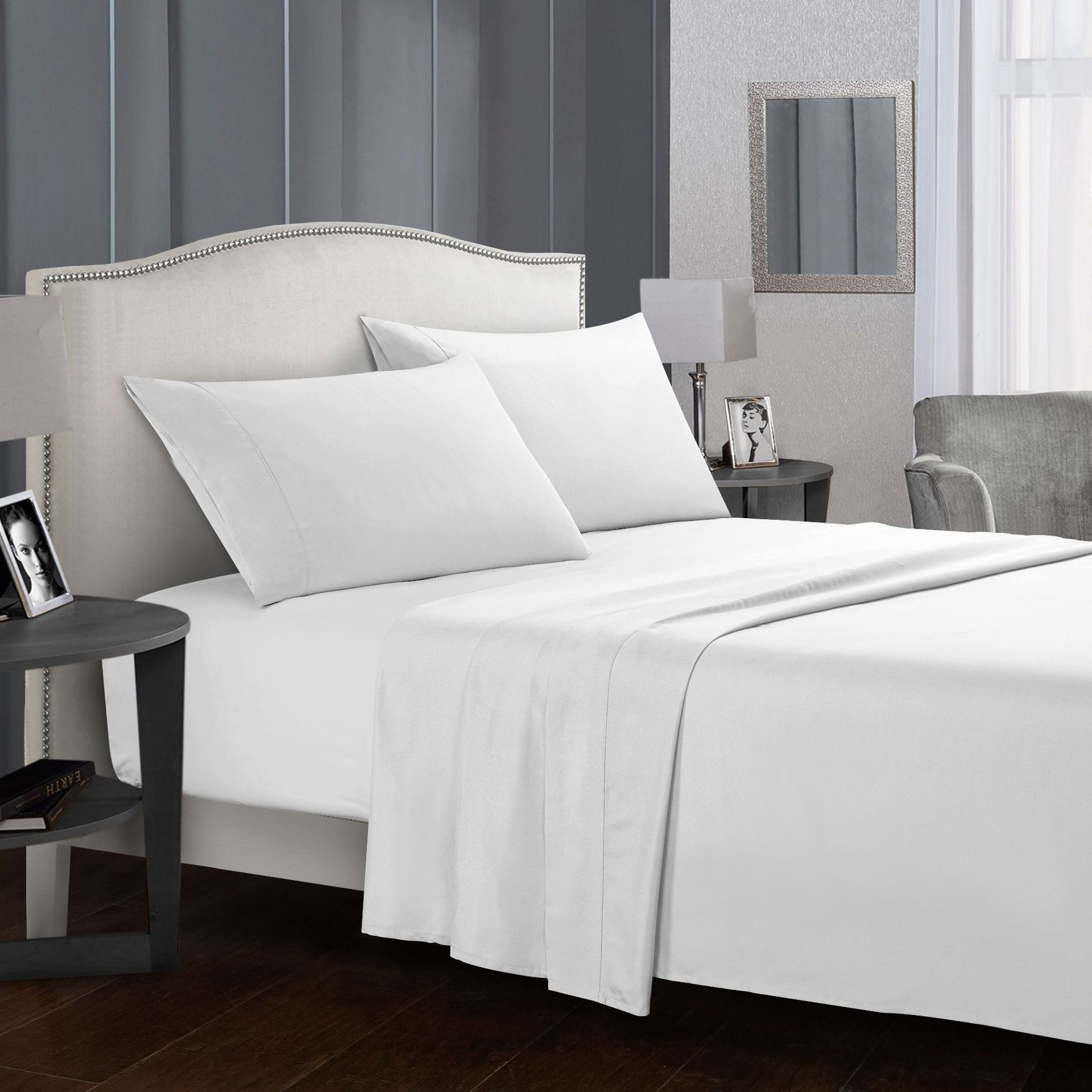 Four-Piece Bed Sheet Set — Soft Cotton Sheets for Every Bed Size