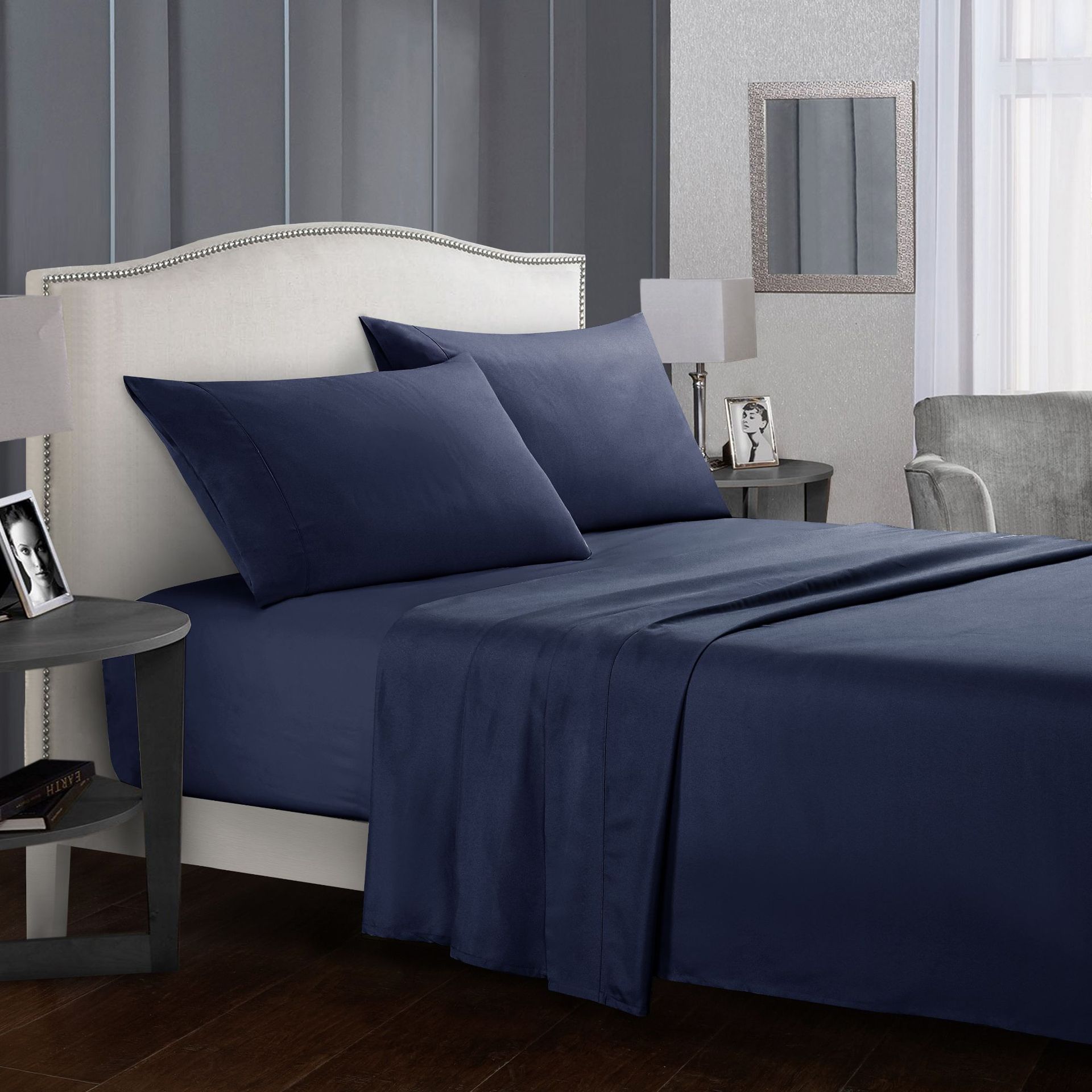 Four-Piece Bed Sheet Set — Soft Cotton Sheets for Every Bed Size