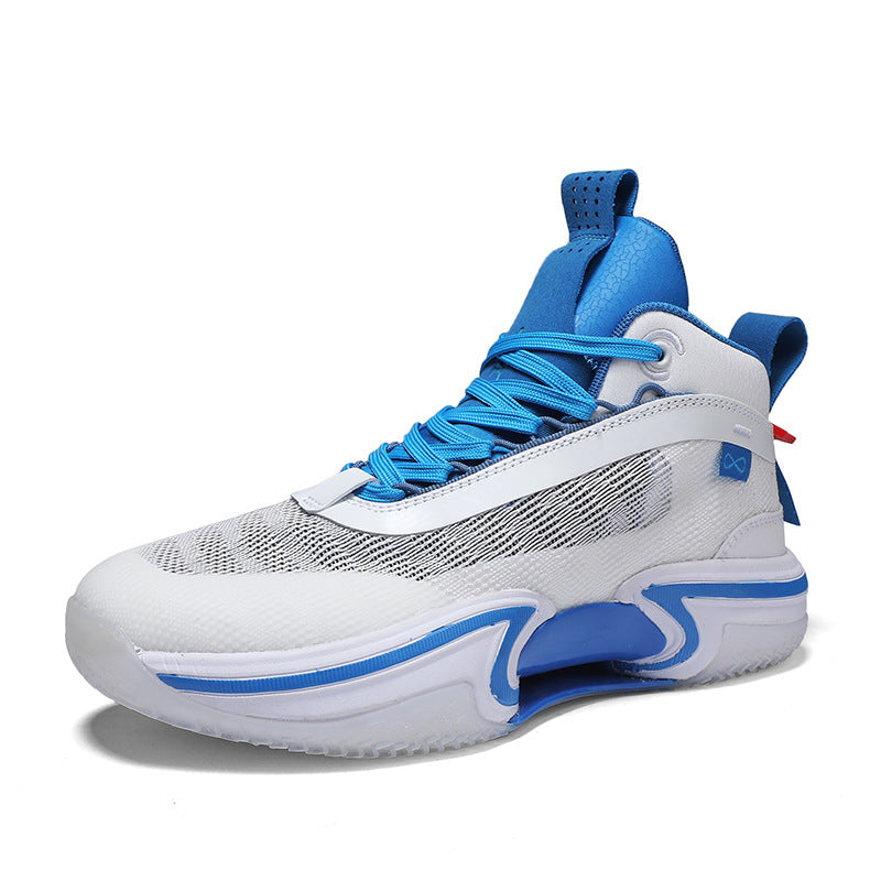 Men's High-Top Shock-Absorbing Athletic Sneakers
