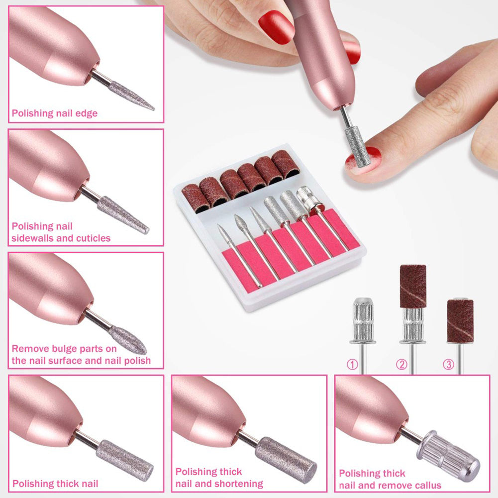 Electric Nail Drill Machine — USB Manicure & Pedicure Set