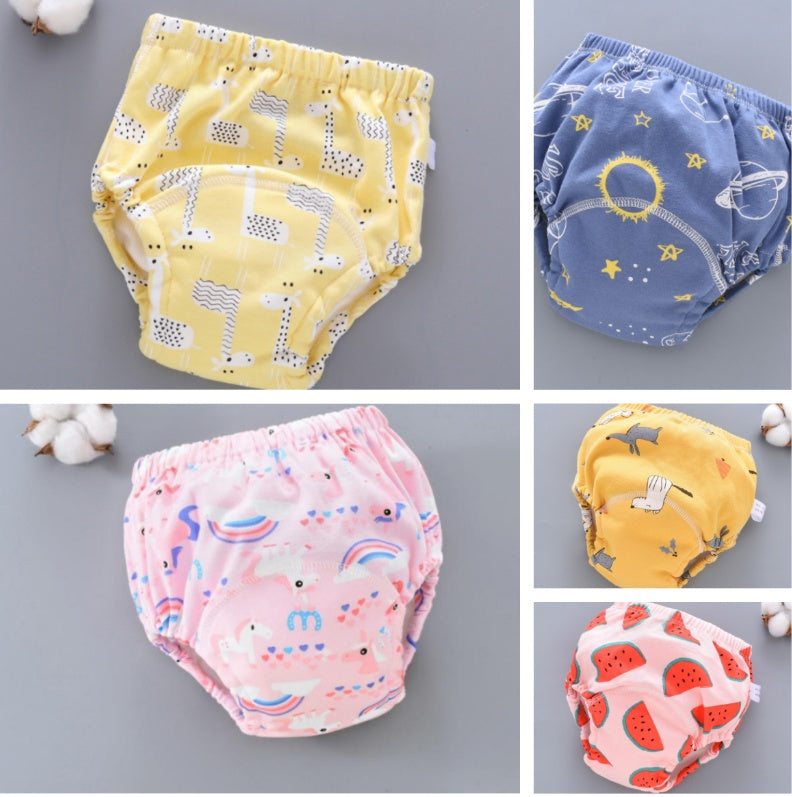 Baby Training Pants 6-Layer Washable Diaper Cover
