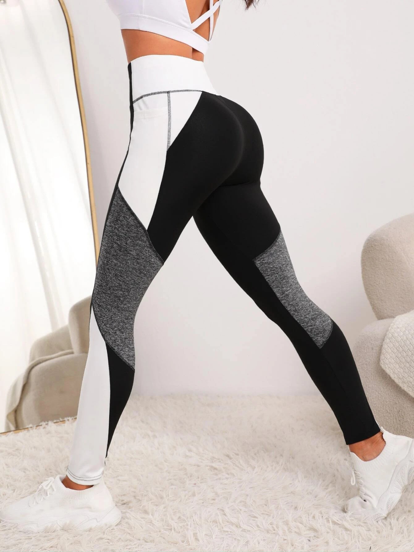 Color-Block Yoga Pants