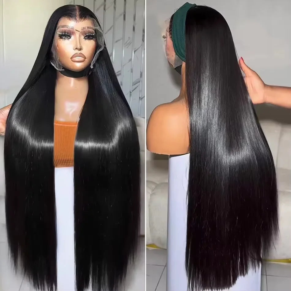 Straight Glueless Lace Front Wig 30-40 Inch – 300 Density