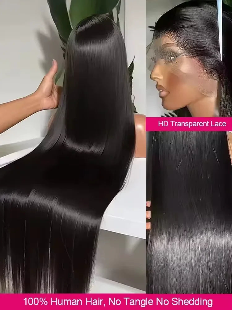 Straight Glueless Lace Front Wig 30-40 Inch – 300 Density