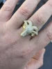 925 Silver Head Ring With Moissanite Diamonds Stylish Animal Head Design Ring For Men Luxury Hip Hop Shine Piece925