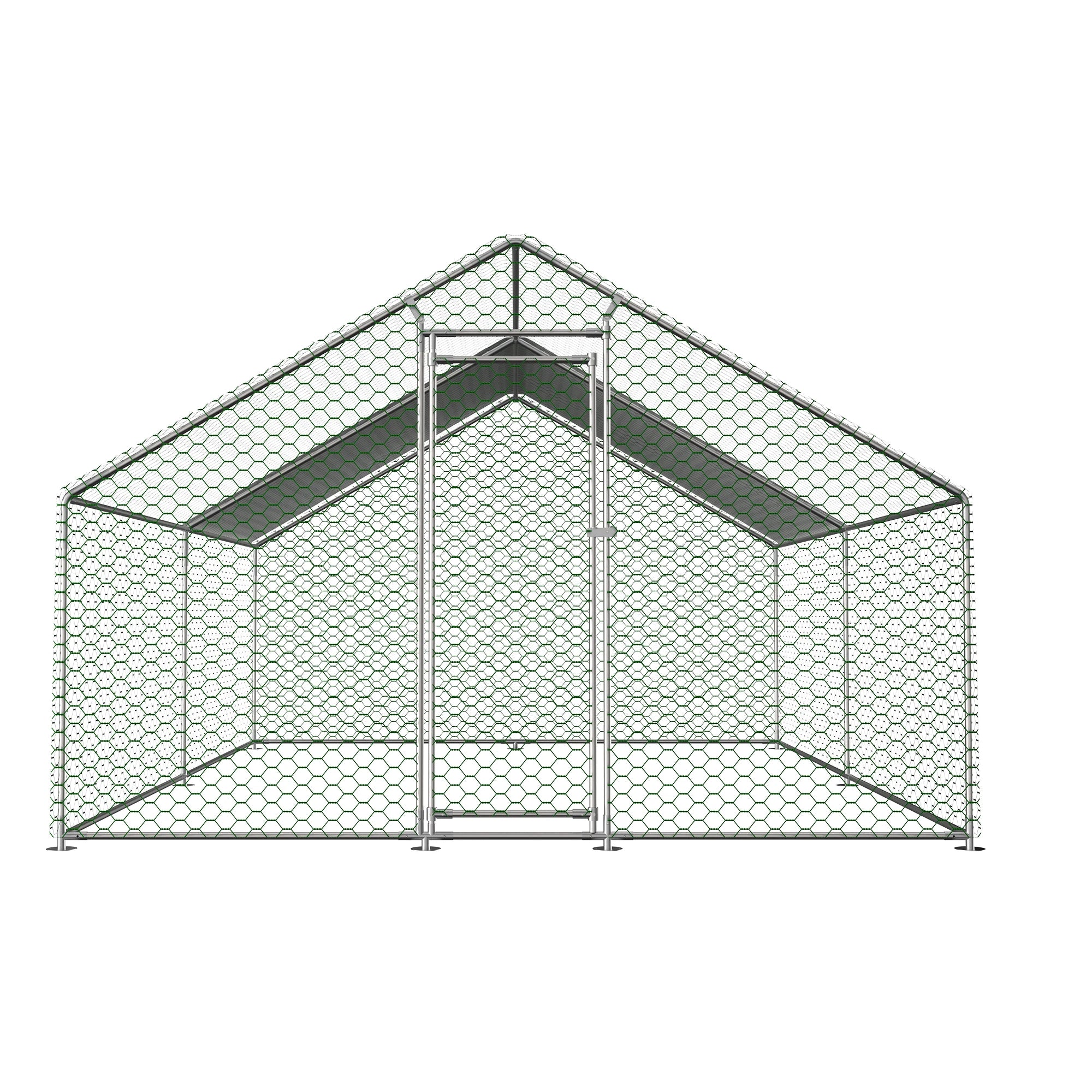 Metal Chicken Coop 3x4x2m Large